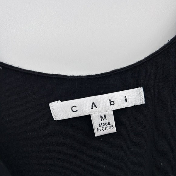 Cabi Womens Wrap Sleeveless Jumpsuit Romper Size Medium Black‎ Jogger Utility - Picture 7 of 9